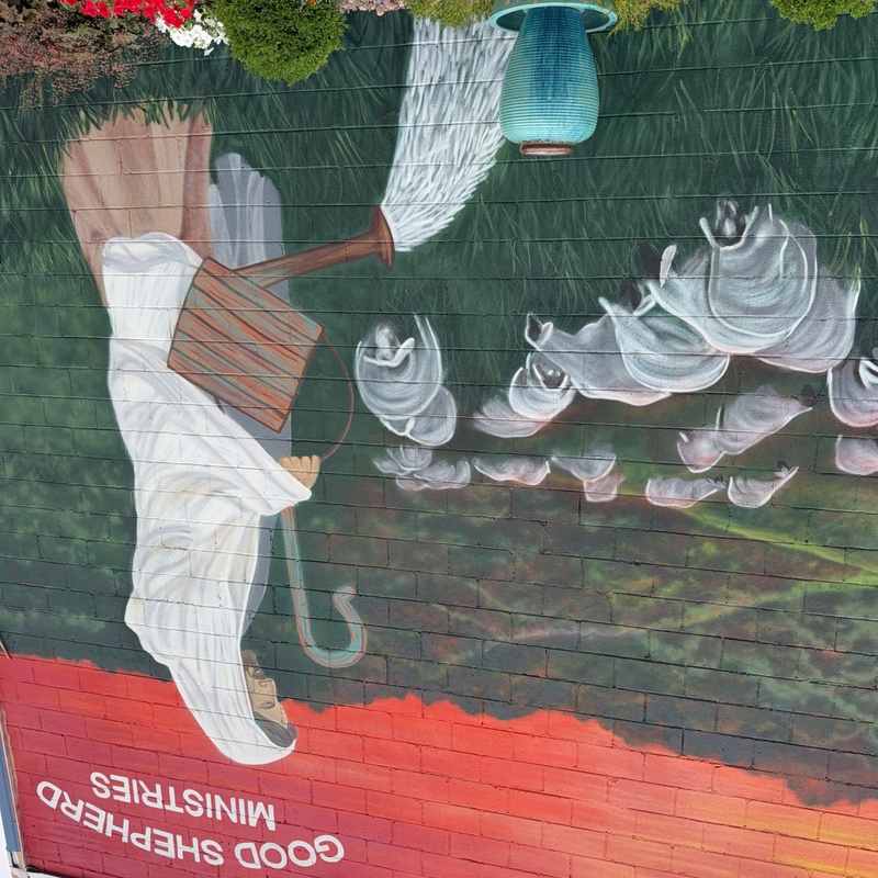 mural in Dayton by artist unknown.