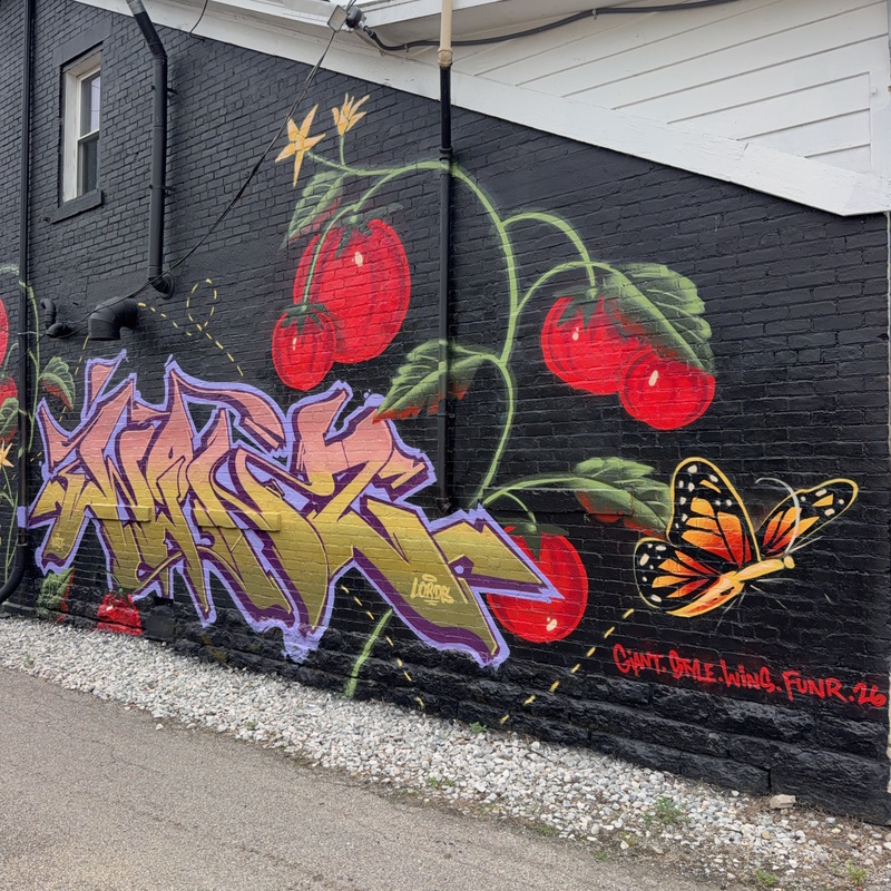 mural in Dayton by artist unknown.