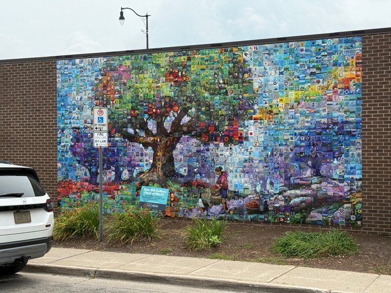 mural in Tillsonburg by artist unknown.