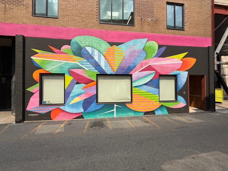 mural in Kitchener by artist unknown.