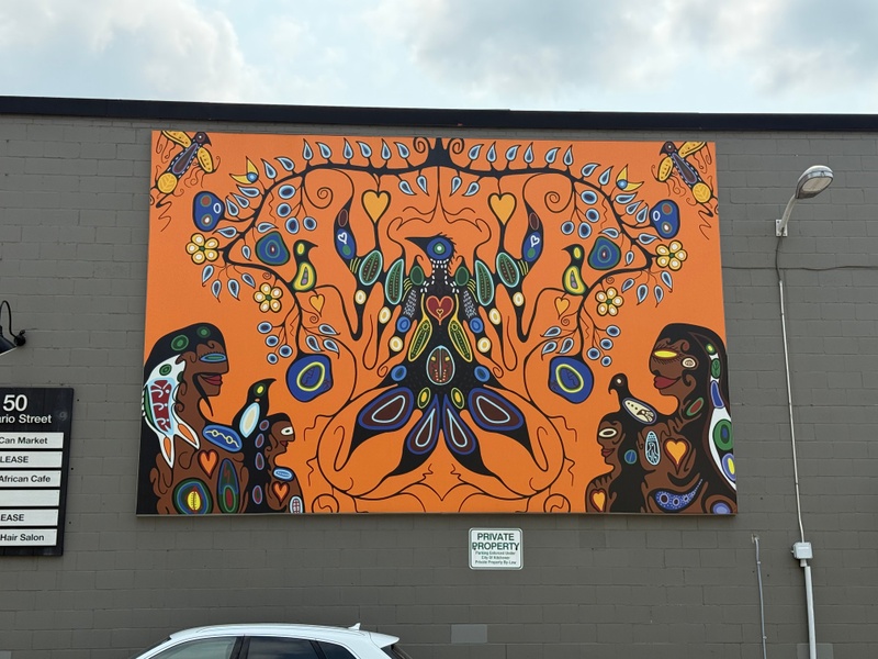mural in Kitchener by artist unknown.