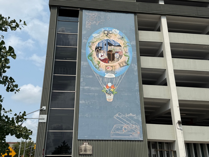 mural in Kitchener by artist unknown.