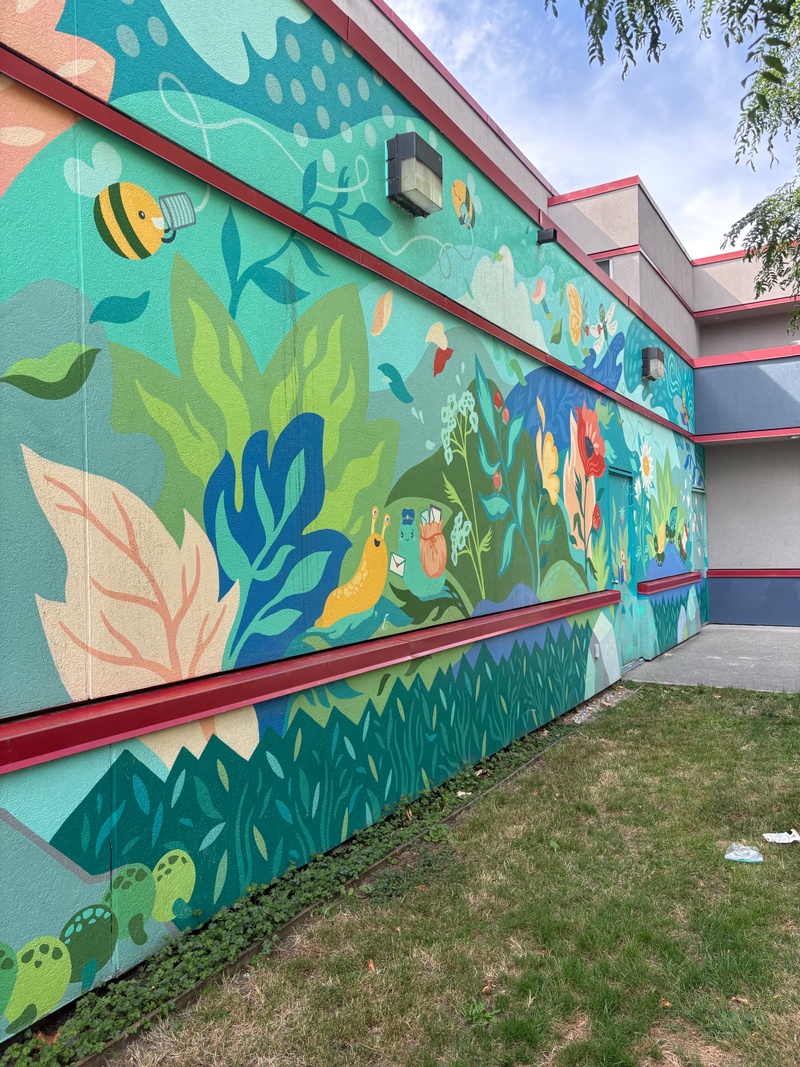 mural in Richmond by artist Laura Kwok.