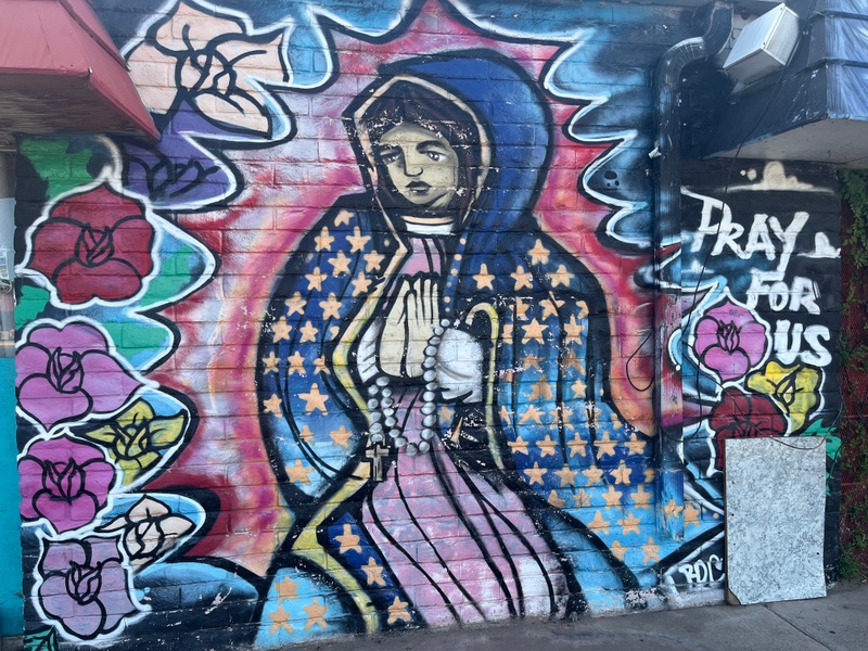 mural in Albuquerque by artist unknown.