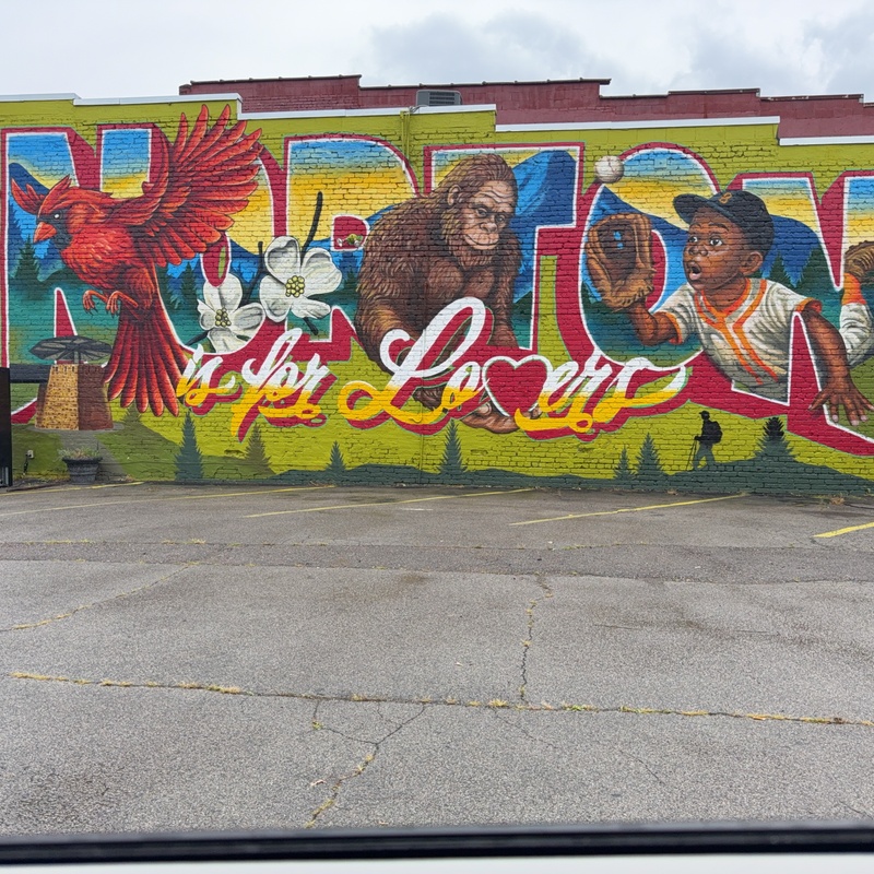 mural in Norton by artist unknown.