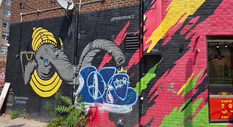 mural in Toronto by artist unknown.