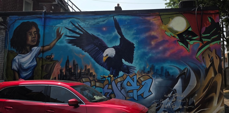 mural in Toronto by artist unknown.