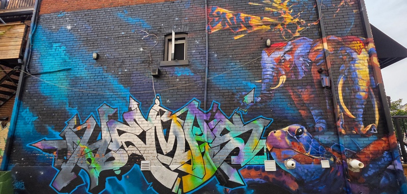 mural in Toronto by artist unknown.