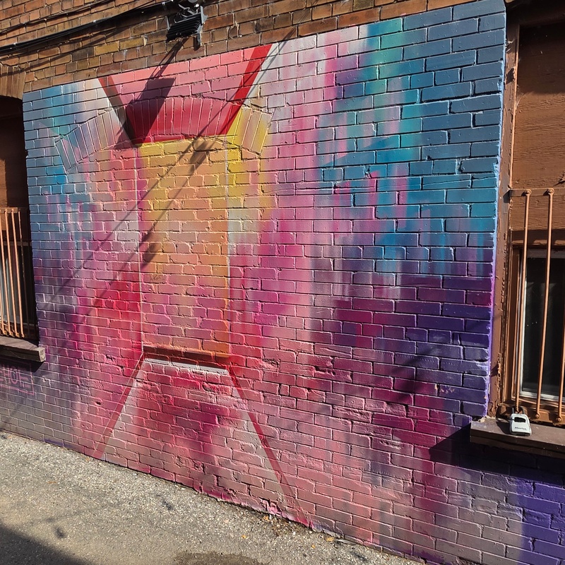 mural in Cambridge by artist unknown.