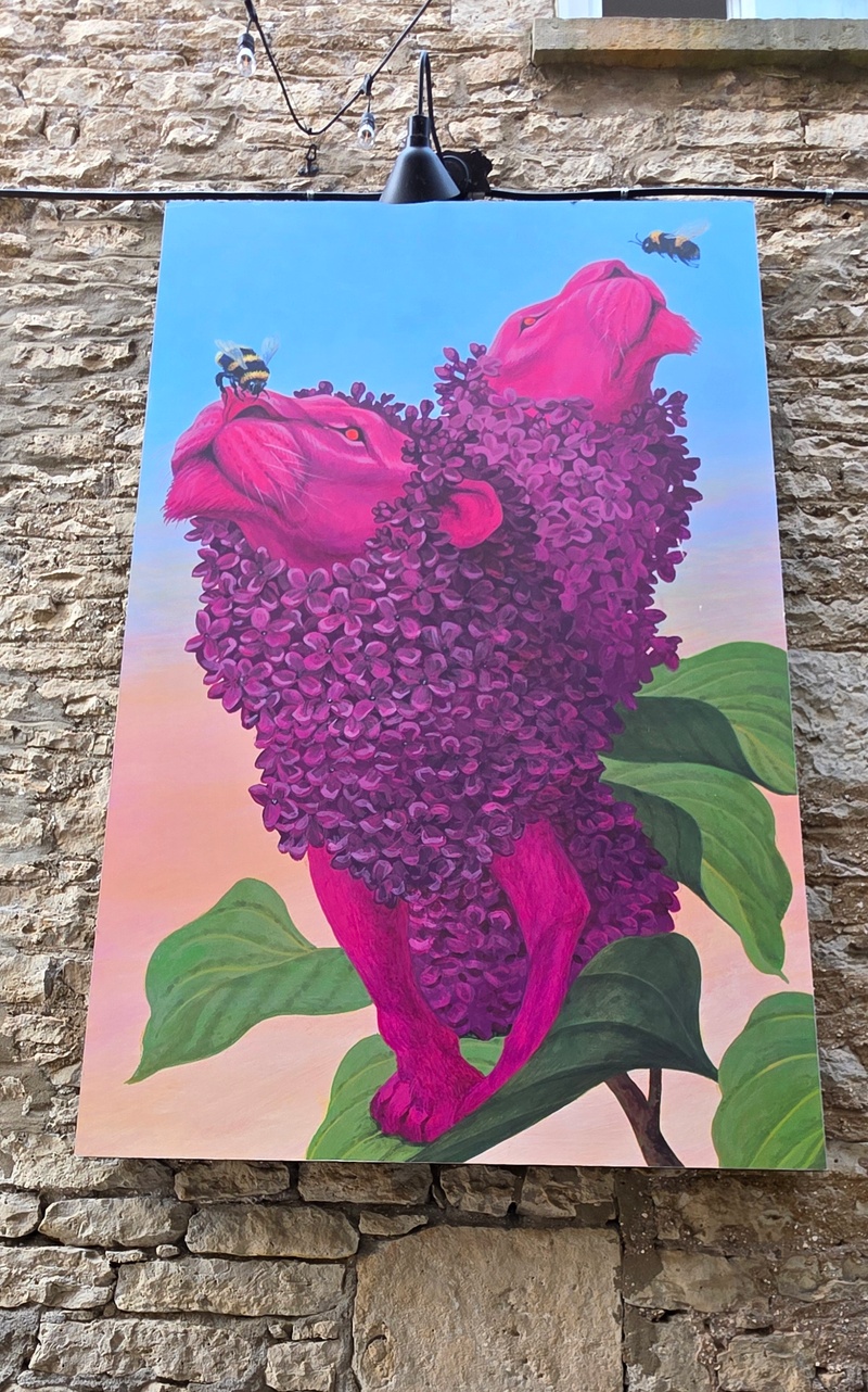 mural in Cambridge by artist unknown.