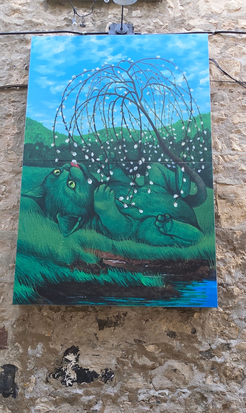 mural in Cambridge by artist unknown.