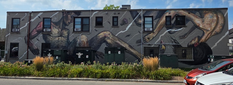 mural in Cambridge by artist unknown.