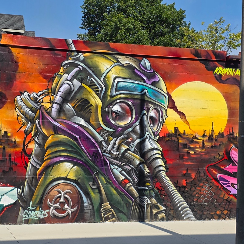 mural in Cambridge by artist unknown.