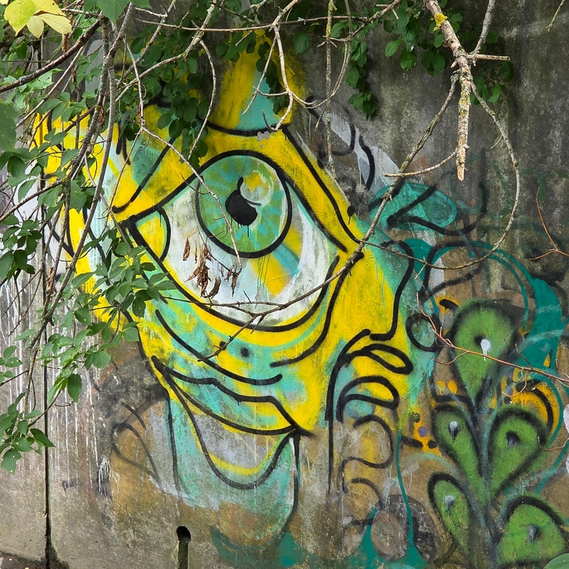 mural in Kitchener by artist unknown.