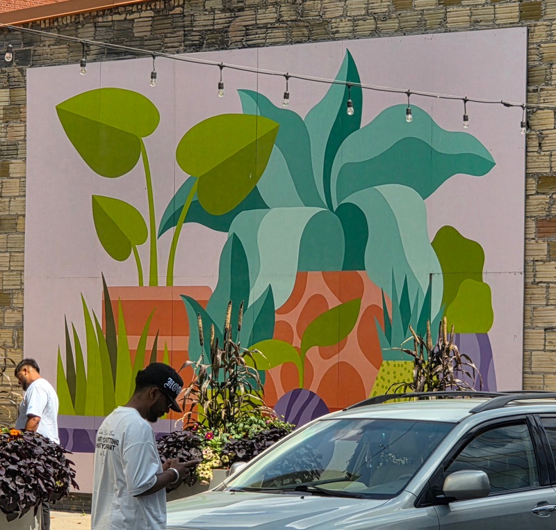 mural in Kitchener by artist unknown.