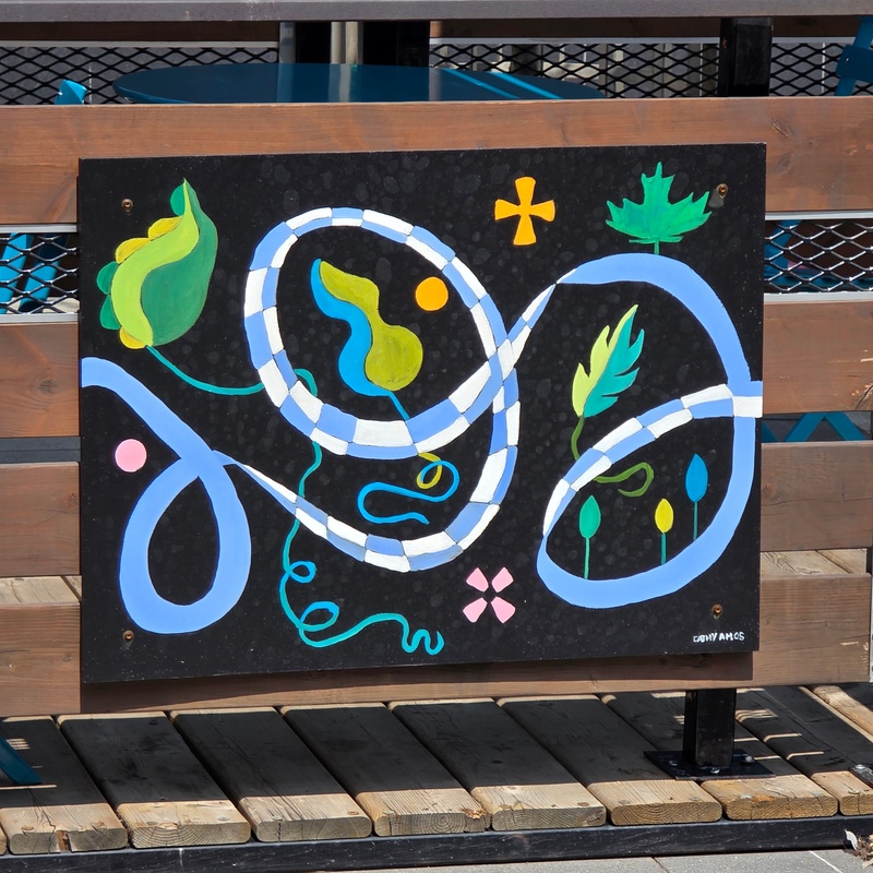 mural in Kitchener by artist unknown.