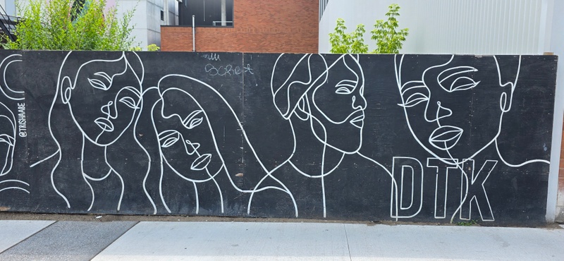 mural in Kitchener by artist unknown.