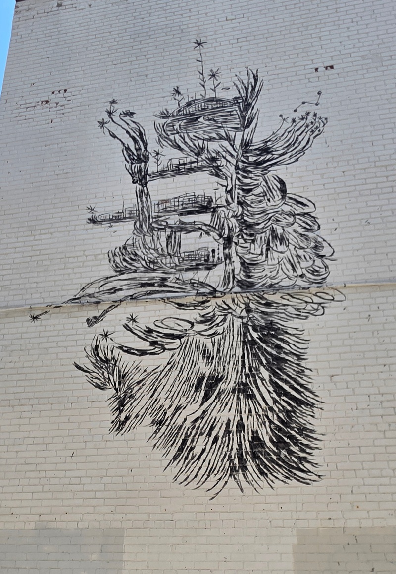 mural in Kitchener by artist unknown.