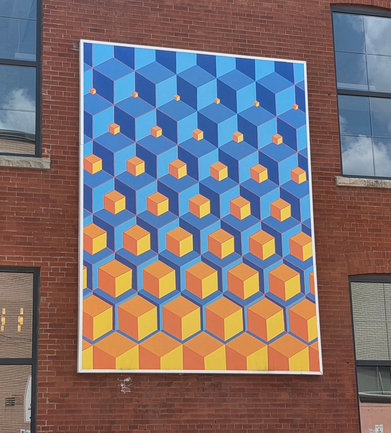 mural in Kitchener by artist unknown.