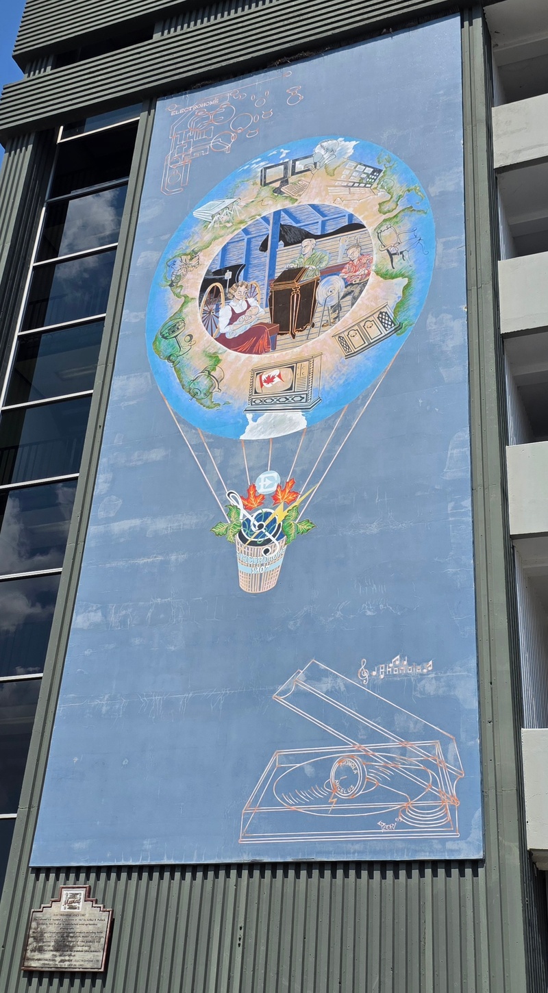 mural in Kitchener by artist unknown.