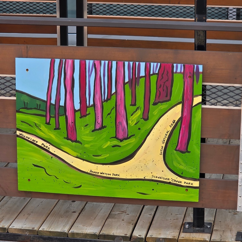 mural in Kitchener by artist unknown.