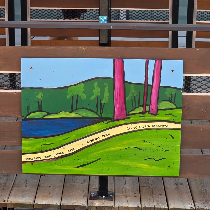 mural in Kitchener by artist unknown.