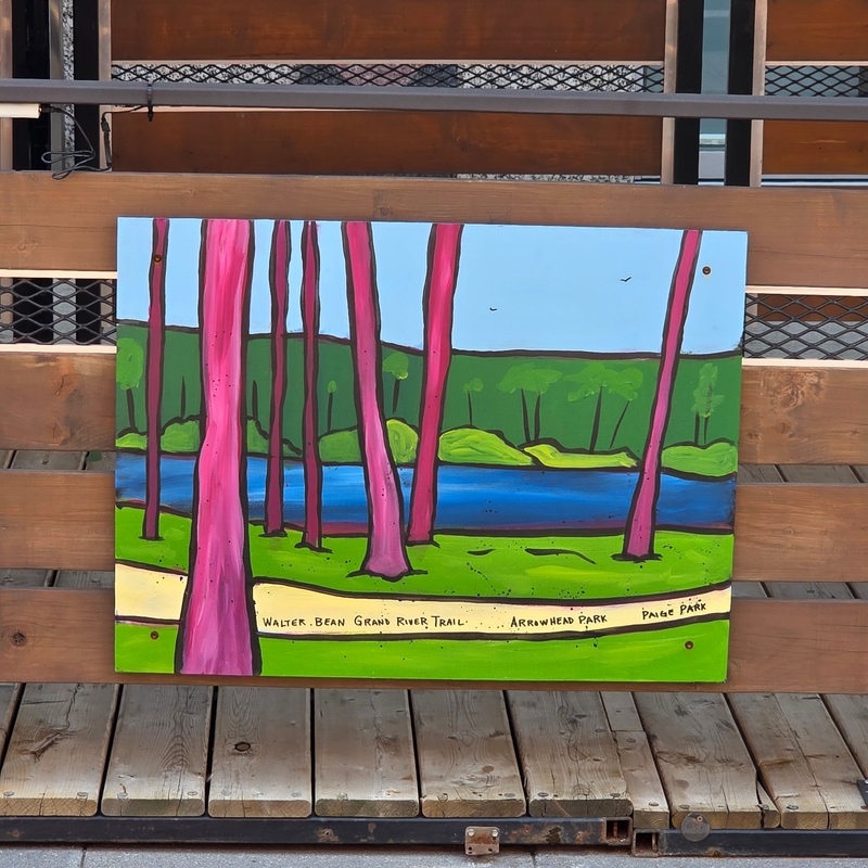mural in Kitchener by artist unknown.
