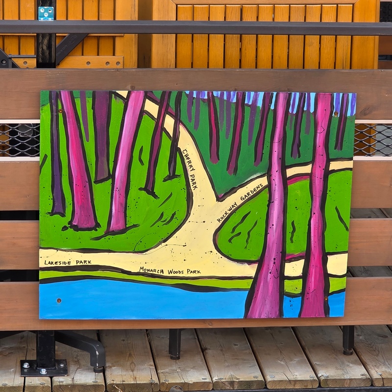 mural in Kitchener by artist unknown.