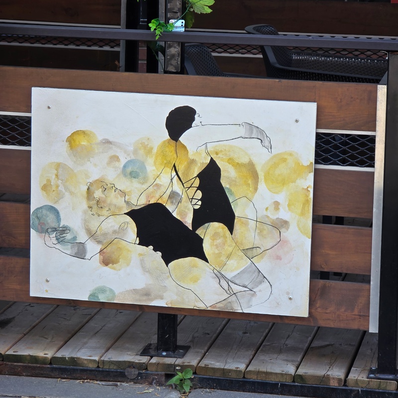 mural in Kitchener by artist unknown.