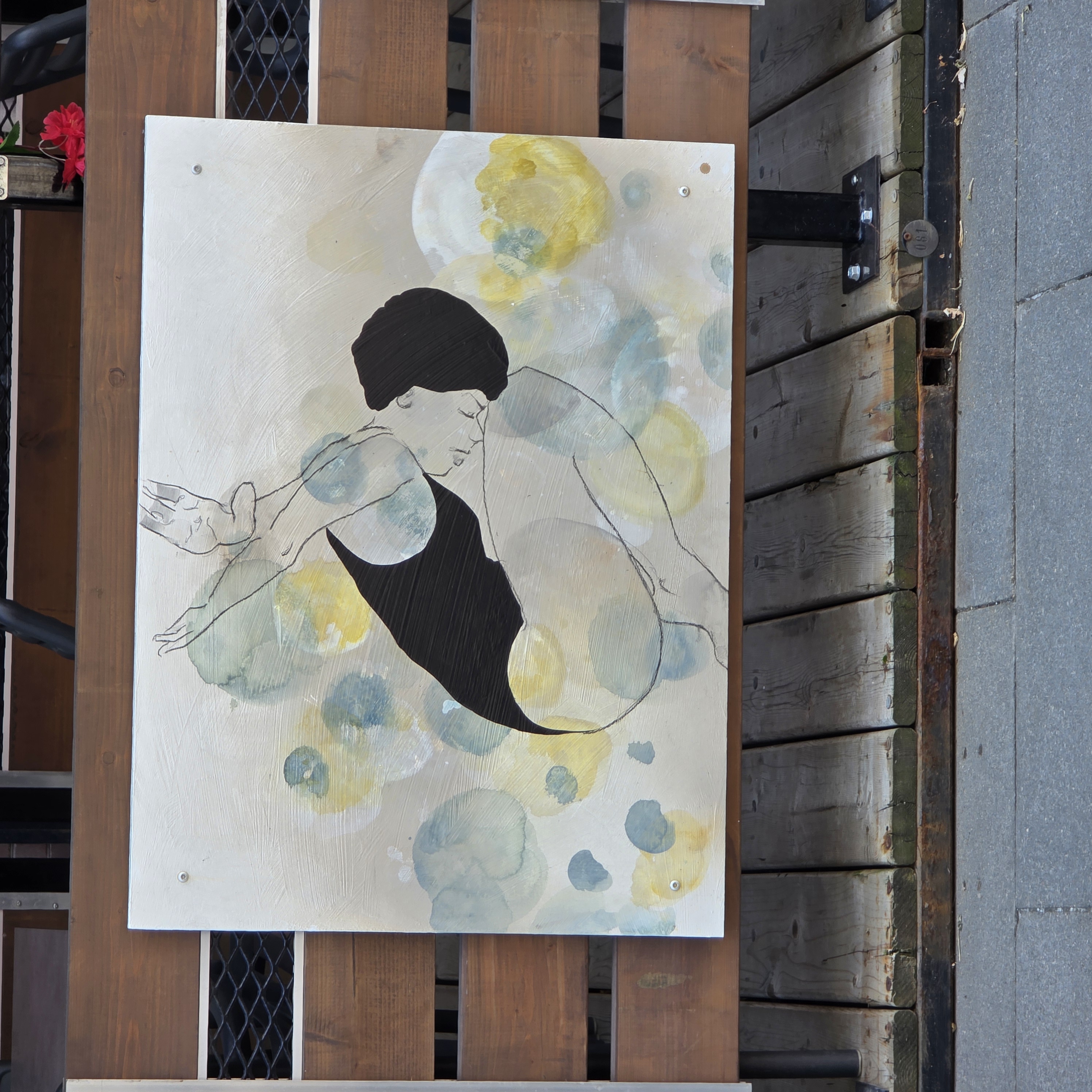 mural in Kitchener by artist unknown.