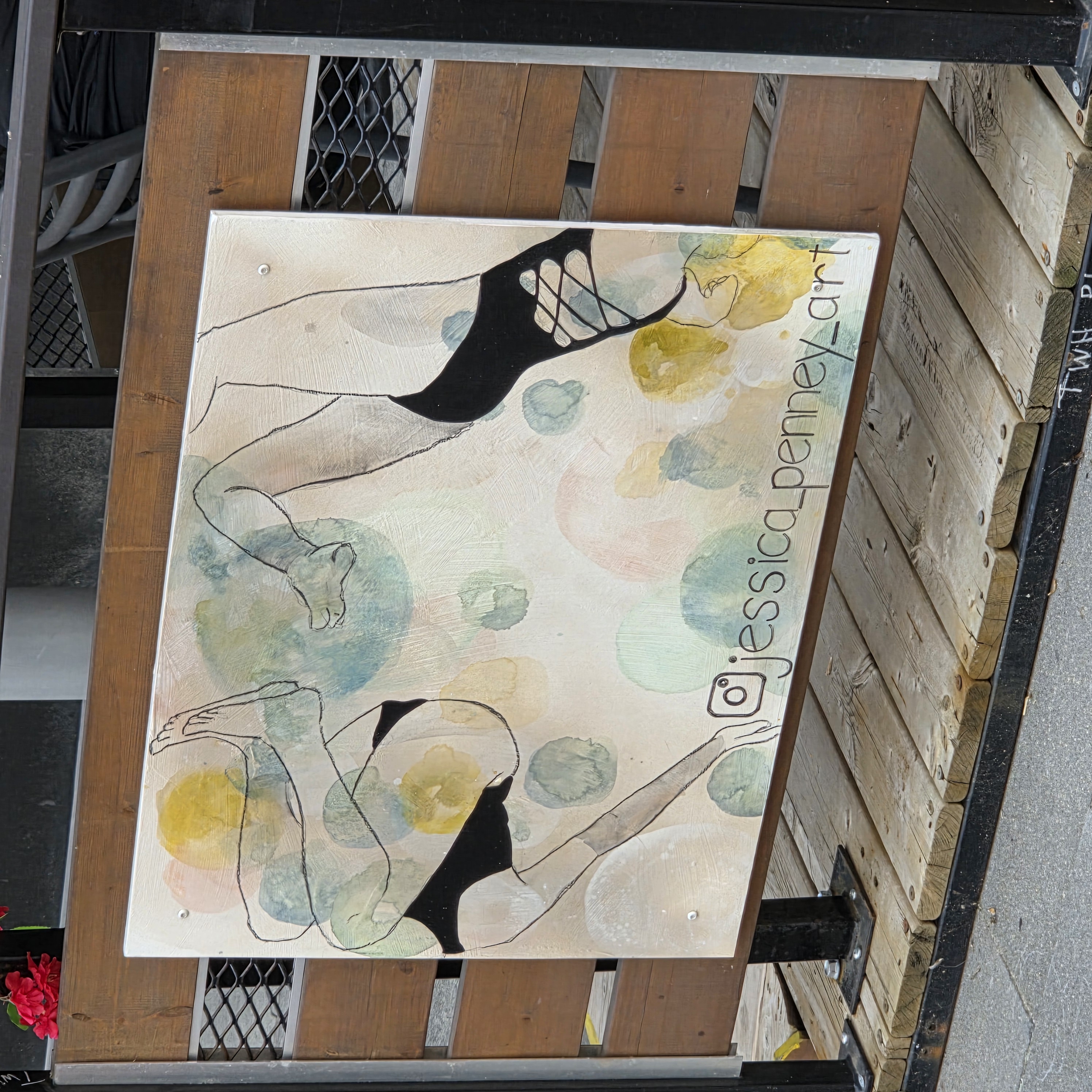 mural in Kitchener by artist unknown.