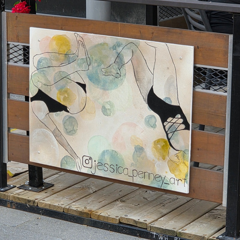 mural in Kitchener by artist unknown.