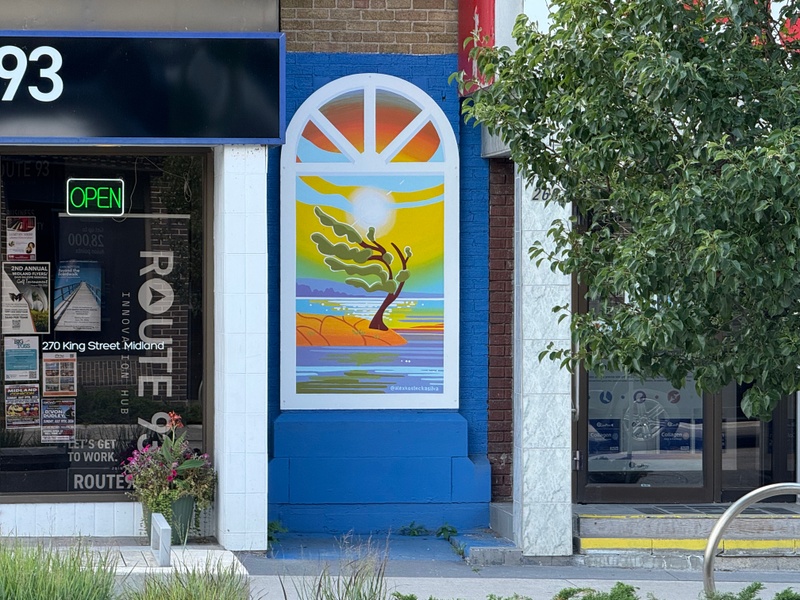 mural in Midland by artist unknown.