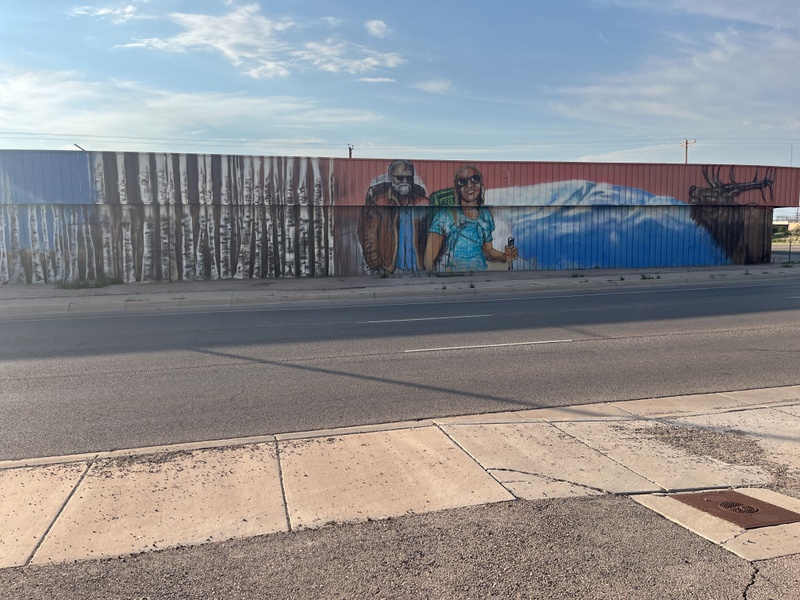 mural in Grants by artist unknown.