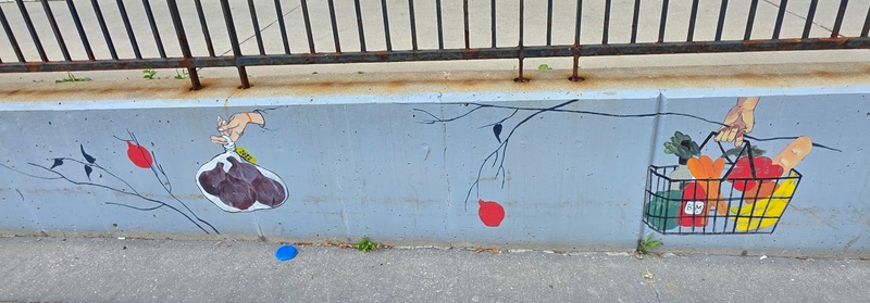 mural in Kitchener by artist unknown.