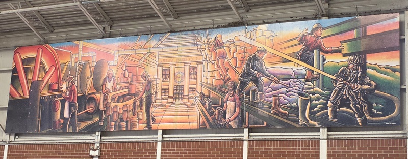 mural in Kitchener by artist unknown.