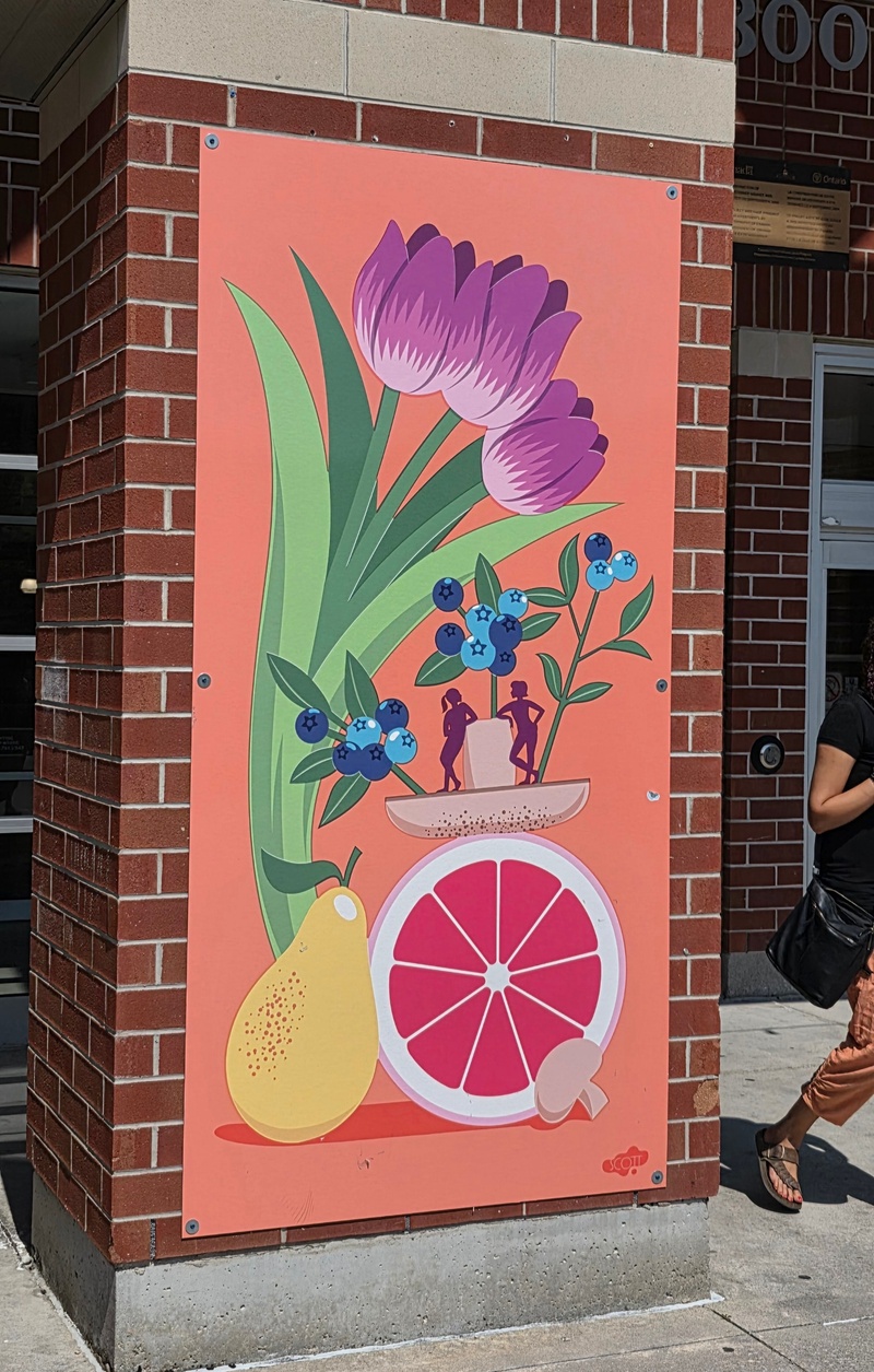 mural in Kitchener by artist unknown.