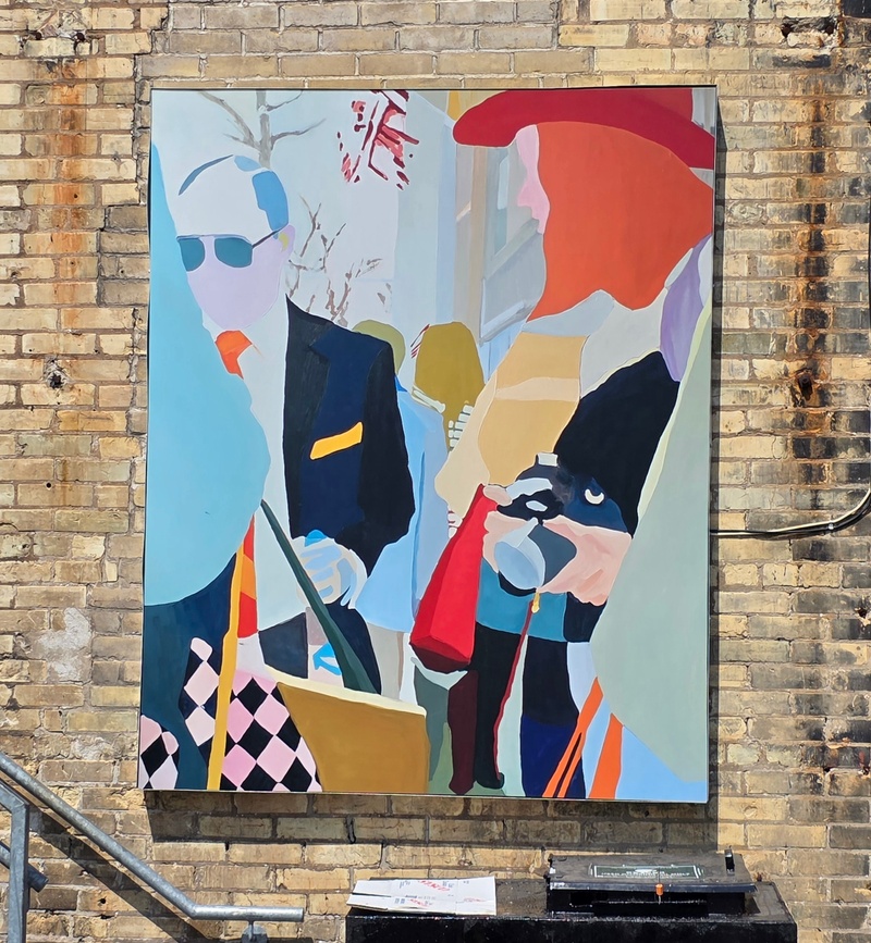 mural in Kitchener by artist unknown.