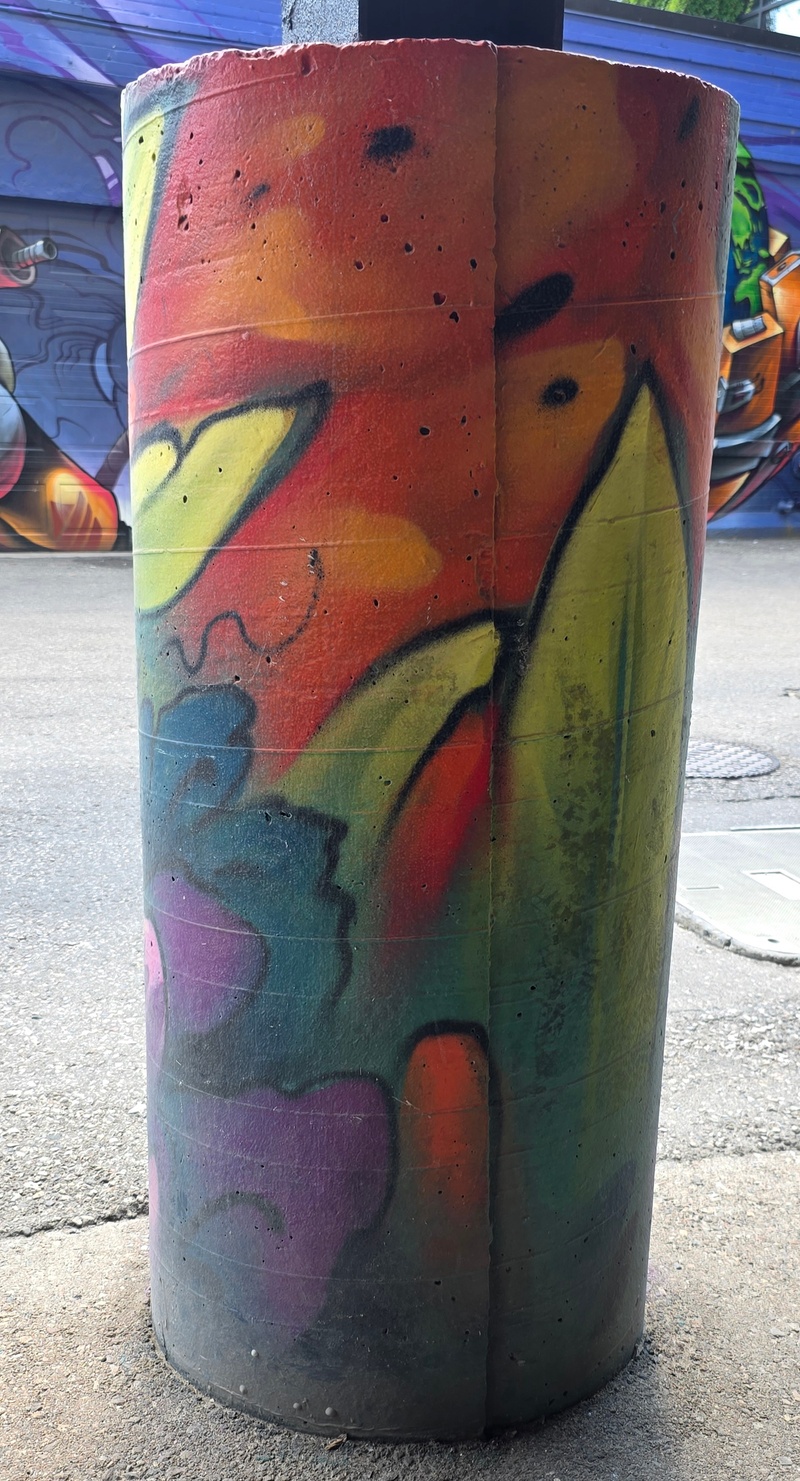 mural in Kitchener by artist unknown.