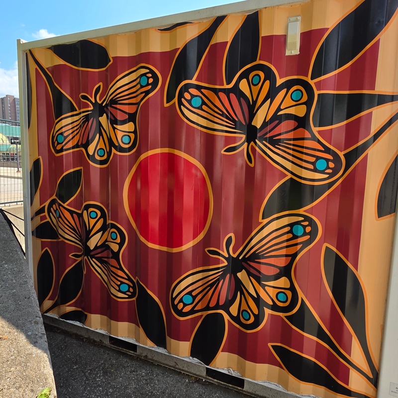 mural in Kitchener by artist unknown.