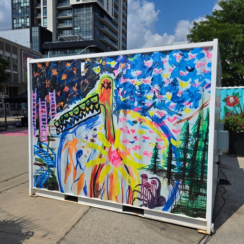 mural in Kitchener by artist unknown.