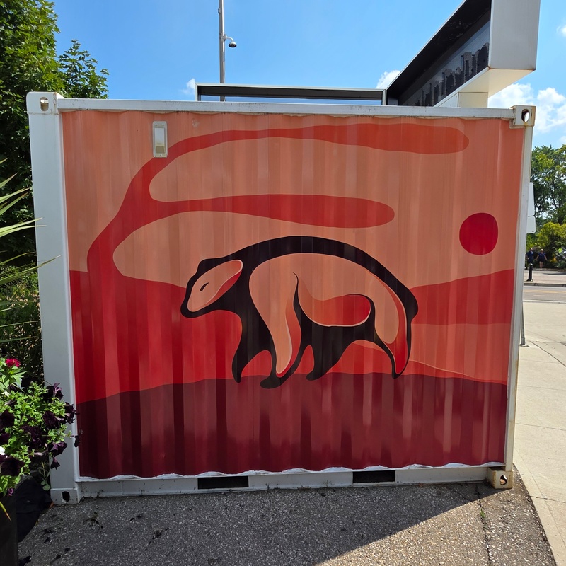mural in Kitchener by artist unknown.
