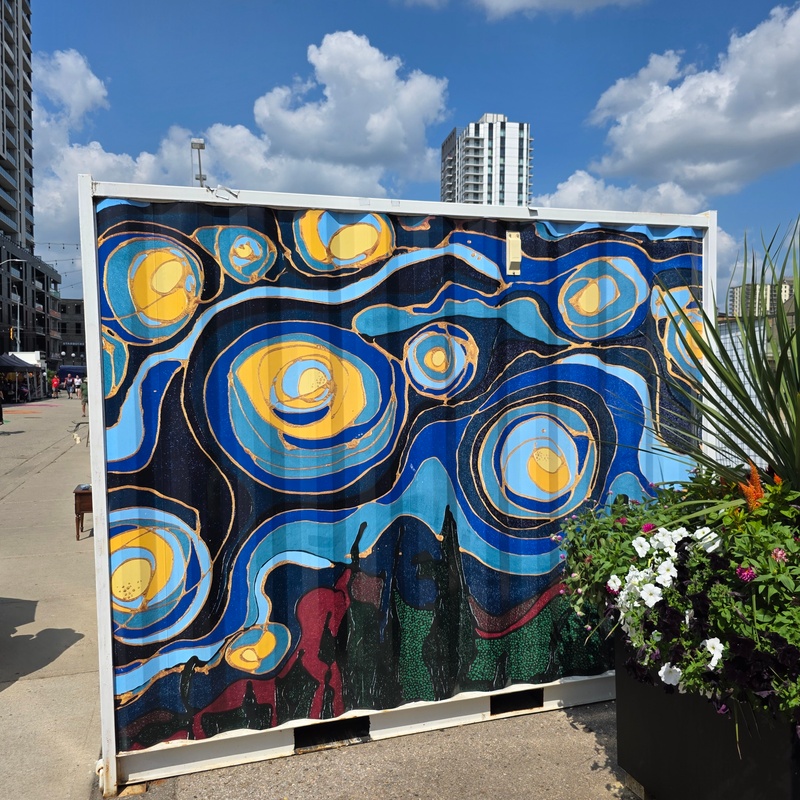 mural in Kitchener by artist unknown.