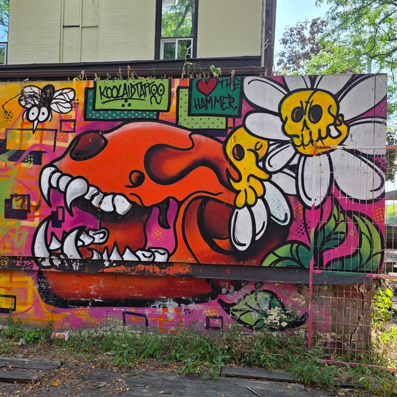 mural in Hamilton by artist unknown.