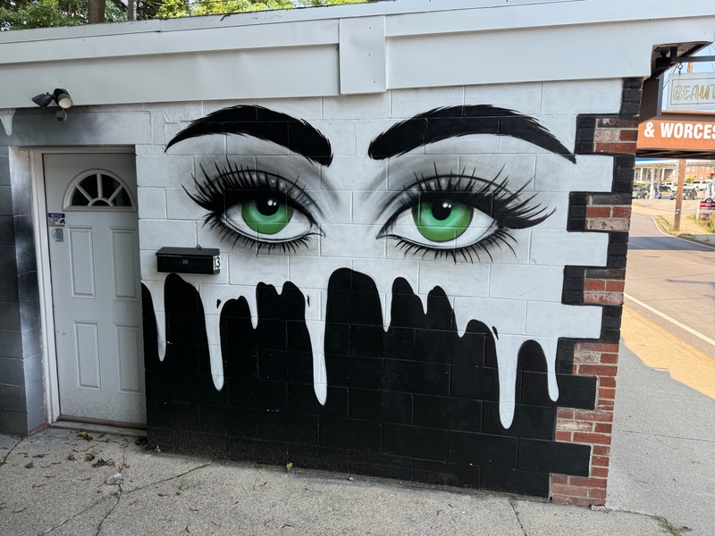 mural in Uxbridge by artist unknown.