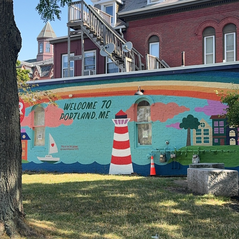 mural in Portland by artist unknown.