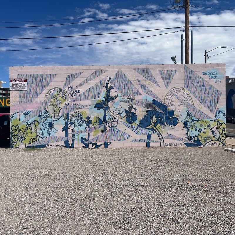 mural in Albuquerque by artist Helen Juliet.
