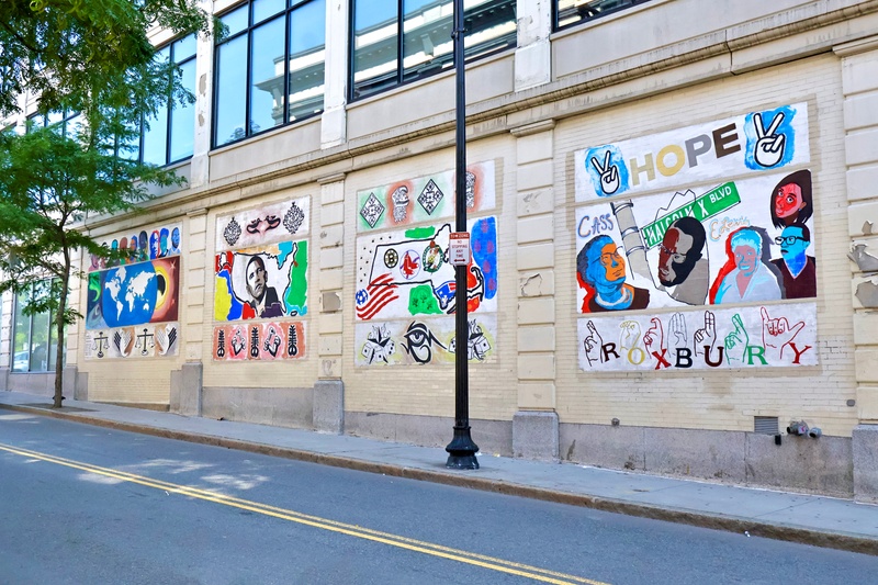 mural in Boston by artist unknown.