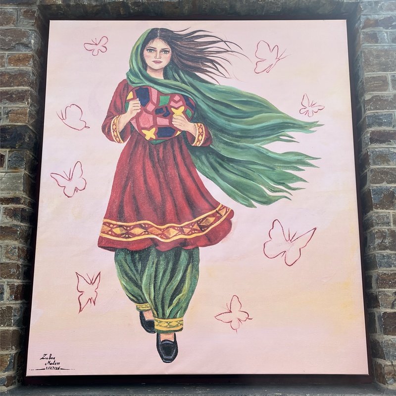 mural in Brattleboro by artist unknown.