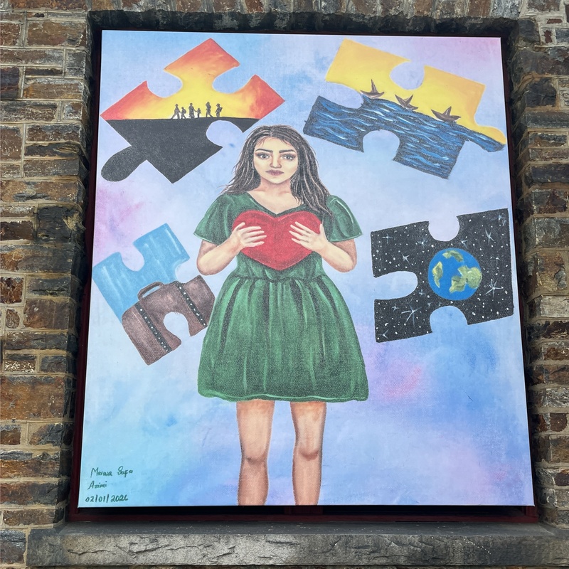 mural in Brattleboro by artist unknown.